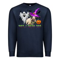 Navy moo i mean boo Premium Sweatshirt - Zillion Design Studio