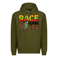 Army Green race vibes Premium Hoodie - AdoDesignShop