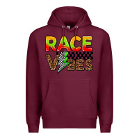 Burgundy race vibes Premium Hoodie - AdoDesignShop
