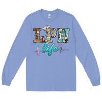 Colony Blue western nurse lpn  life Long Sleeve Tee - BarkalooDesign