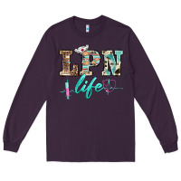 Plum western nurse lpn  life Long Sleeve Tee - BarkalooDesign