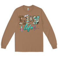 Toasted Coconut western nurse lpn  life Long Sleeve Tee - BarkalooDesign