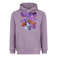 Lavender Purple galaxy sneaker girl Heavyweight Hoodie - RanaPortraitStore