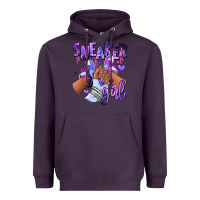 Plum Purple galaxy sneaker girl Heavyweight Hoodie - RanaPortraitStore