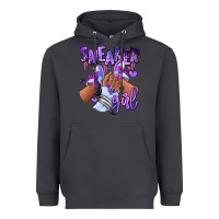 Smoke Purple galaxy sneaker girl Heavyweight Hoodie - RanaPortraitStore