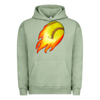 Pigment Oil Green softball Urban Hoodie - JahusDesignShop