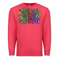 Cardinal mardi gras brush strokes king cake and craw fish Premium Sweatshirt - RanaPortraitStore