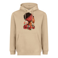 Mushroom She who kneels before god can stand before anyone Heavyweight Hoodie - RanaPortraitStore