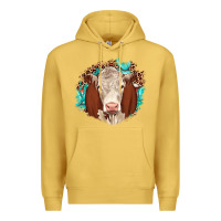 Antique Gold hareford leopard gemstone Premium Hoodie - JahusDesignShop