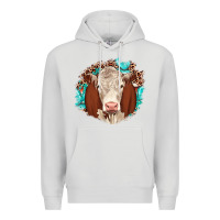 Dove Grey hareford leopard gemstone Premium Hoodie - JahusDesignShop