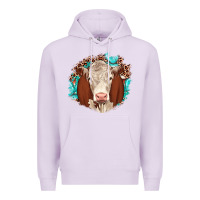 Lilac hareford leopard gemstone Premium Hoodie - JahusDesignShop