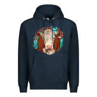 Navy hareford leopard gemstone Premium Hoodie - JahusDesignShop