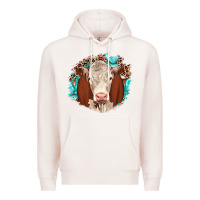 Pale Pink hareford leopard gemstone Premium Hoodie - JahusDesignShop
