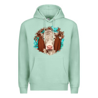 Seafoam hareford leopard gemstone Premium Hoodie - JahusDesignShop
