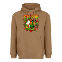 Toasted Coconut Steppin' into Juneteenth Heavyweight Hoodie - RanaPortraitStore