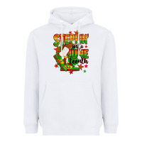 White Steppin' into Juneteenth Heavyweight Hoodie - RanaPortraitStore