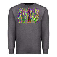 Charcoal Heather mardi gras brush stroke Premium Sweatshirt - RanaPortraitStore
