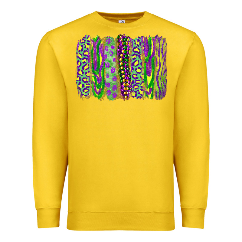Mardi Gras Brush Stroke Premium Sweatshirt by RanaPortraitStore | Teevron