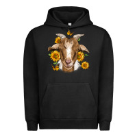 Pigment Black sunflower goat Urban Hoodie - Jasminsmagicworld