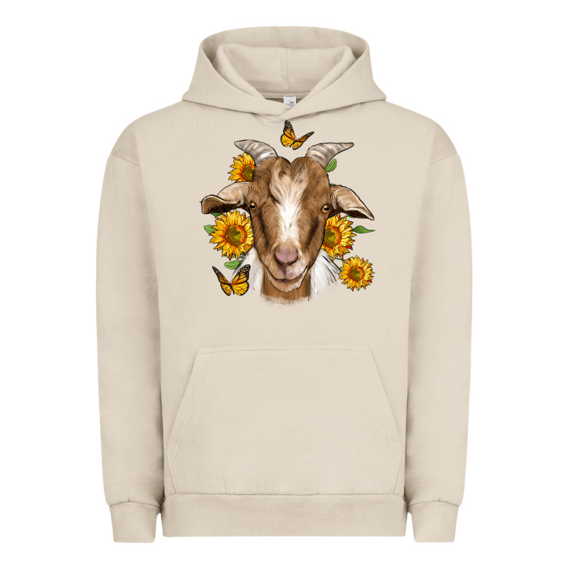 Sunflower Goat Urban Hoodie by Jasminsmagicworld | Teevron