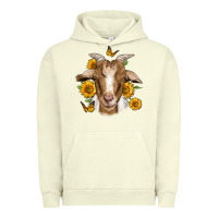 Pigment Pistachio sunflower goat Urban Hoodie - Jasminsmagicworld