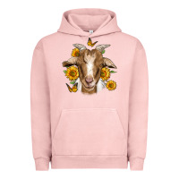 Pigment Salmon sunflower goat Urban Hoodie - Jasminsmagicworld