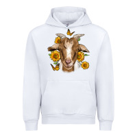 White sunflower goat Urban Hoodie - Jasminsmagicworld