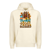 Sandshell thankful grateful blessed turkey Premium Hoodie - Artiststas