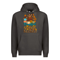 Smoke thankful grateful blessed turkey Premium Hoodie - Artiststas