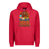 Cardinal thankful grateful blessed turkey Premium Hoodie - Artiststas