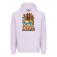 Lilac thankful grateful blessed turkey Premium Hoodie - Artiststas
