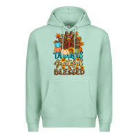 Seafoam thankful grateful blessed turkey Premium Hoodie - Artiststas