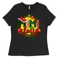 Black mimi claus christmas Ladies Tee - BarkalooDesign