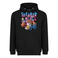 Black Sneaker girl afro woman Heavyweight Hoodie - RanaPortraitStore