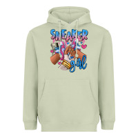 Matcha Sneaker girl afro woman Heavyweight Hoodie - RanaPortraitStore