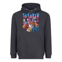 Smoke Sneaker girl afro woman Heavyweight Hoodie - RanaPortraitStore