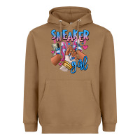 Toasted Coconut Sneaker girl afro woman Heavyweight Hoodie - RanaPortraitStore