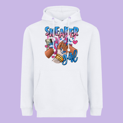 Heavyweight Hoodie Sneaker girl afro woman