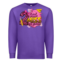 Purple little miss 2nd grade Premium Sweatshirt - texasbilliewilder