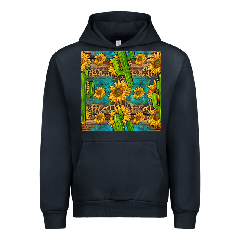 Sunflower And Cactus Seamless Pattern Urban Hoodie by BundleAndBundleShop | Teevron
