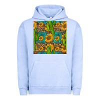 Pigment Grape Ice sunflower and cactus seamless pattern Urban Hoodie - BundleAndBundleShop