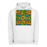Pigment Lunar Rock sunflower and cactus seamless pattern Urban Hoodie - BundleAndBundleShop