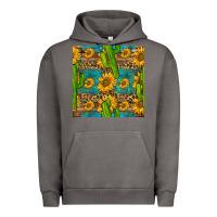 Pigment Tornado sunflower and cactus seamless pattern Urban Hoodie - BundleAndBundleShop