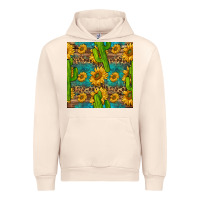 Sandshell sunflower and cactus seamless pattern Urban Hoodie - BundleAndBundleShop