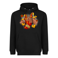 Black Softball afro girl sneakers Heavyweight Hoodie - RanaPortraitStore