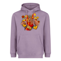 Lavender Softball afro girl sneakers Heavyweight Hoodie - RanaPortraitStore