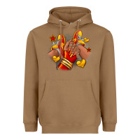 Toasted Coconut Softball afro girl sneakers Heavyweight Hoodie - RanaPortraitStore