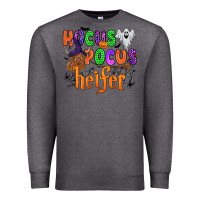 Charcoal Heather hocus pocus heifer Premium Sweatshirt - Zillion Design Studio