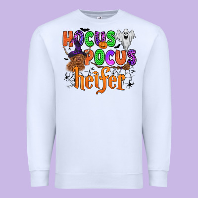 Hocus Pocus Heifer Premium Sweatshirt Designed By Zillion Design Studio