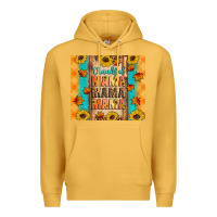 Mustard Thankful mama mama mama Premium Hoodie - Artiststas